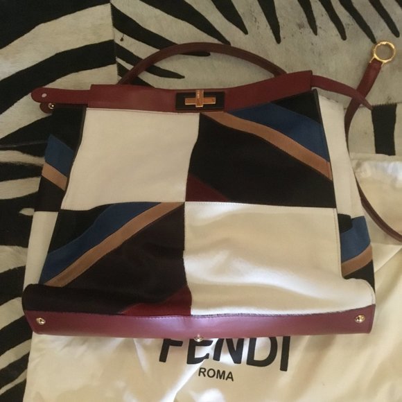 Fendi Calf hair peekaboo bag New $6700 - Picture 2 of 3
